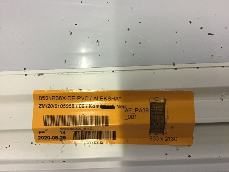 Aufsatzrollladen, elektr., neu, OVP, B 930 x H 2130mm | so001135 I24