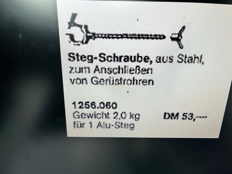 Layher | Stegschrauben für Alu-Steg | so001392 I24