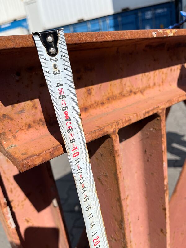 2 Stahlböcke HEA100 L 1,5m x H 0,8m x B 0,4m | so001390 I24